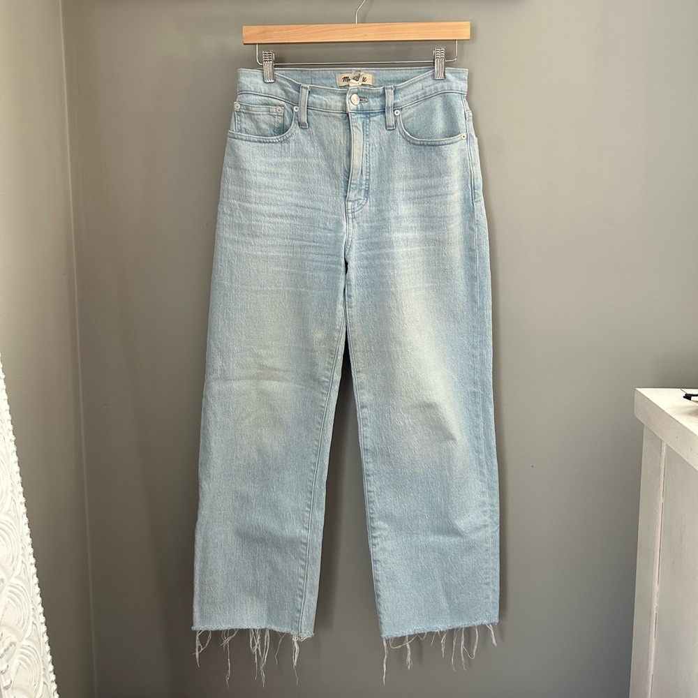 Madewell The Perfect Vintage Wide Leg Crop Jeans  - Ward Wash